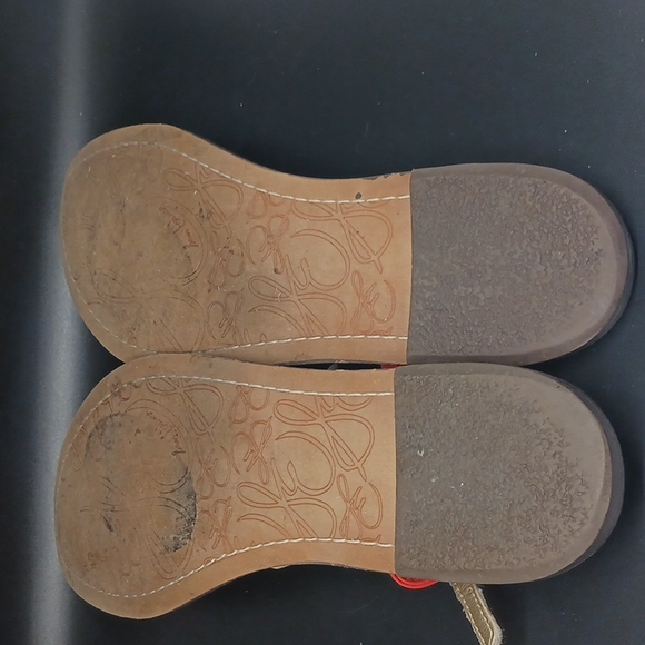 Sam Edelman Women's Gigi Thong Flat Sandals T-Strap Leather  Brown  Size 8 Med. - Picture 5 of 6